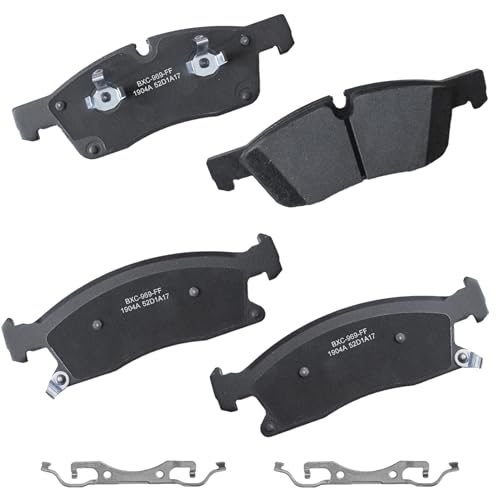Image of Bendix Premium SBC1904A Ceramic Front Brake Pads for Dodge Durango 2021-2017, Jeep Grand Cherokee 2013, Grand Cherokee 2022-2017