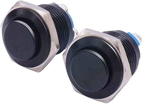 Bouton push bouton interrupteur rond métal 19mm 3/4 1NO SPST 3A 12V