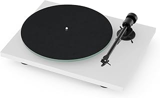 Pro-Ject T1 Evo Phono Turntable with Built-in Preamp (White)