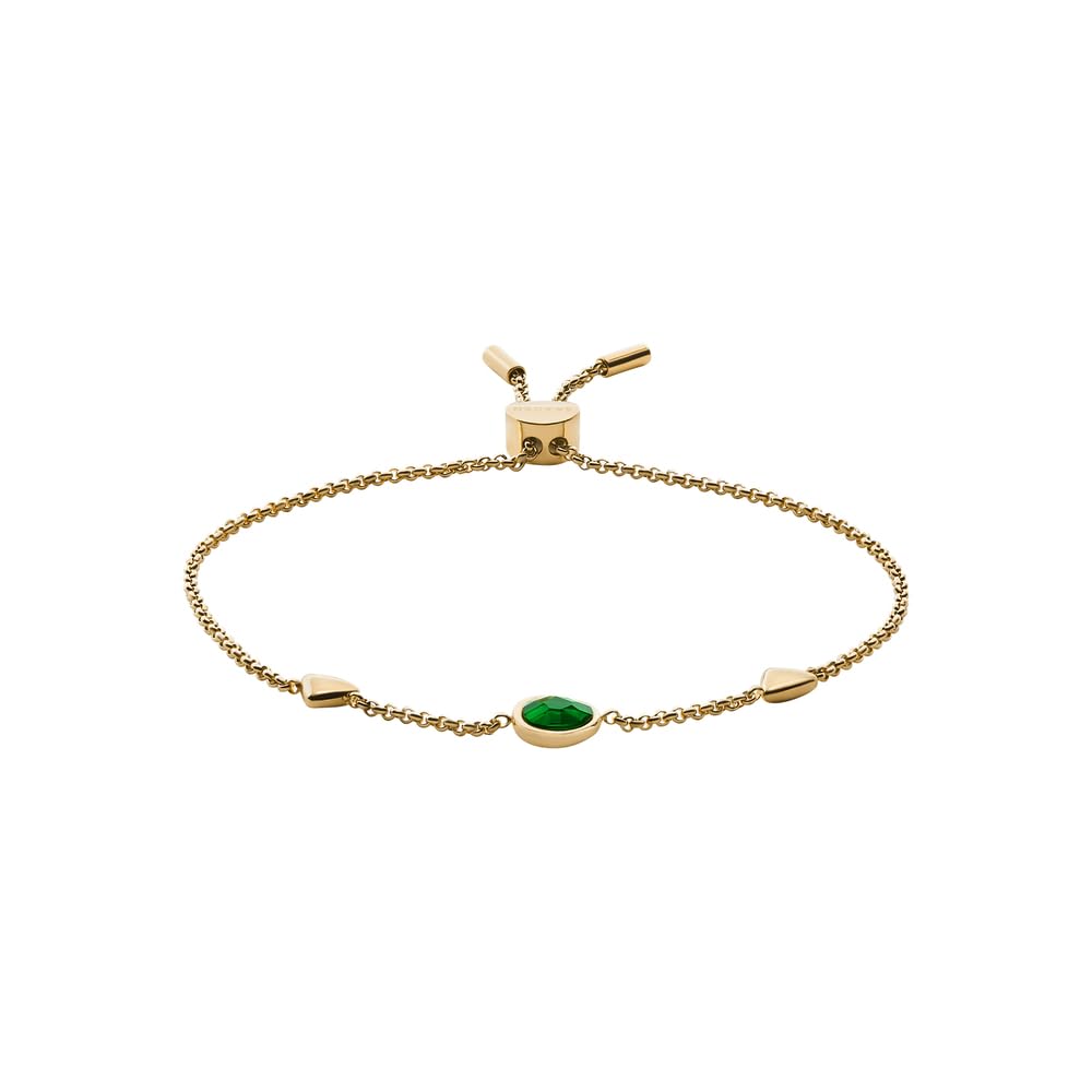 Skagen Women's Stainless Steel and Semi precious or brass with Slider closure bracelet