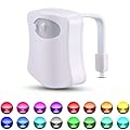 BSASHF Color Changing Toliet Night Light Motion Sensor Led Motion Activated Washroom UV Slap Activated Butt Smart Light Commode Night Lamp(16 1)