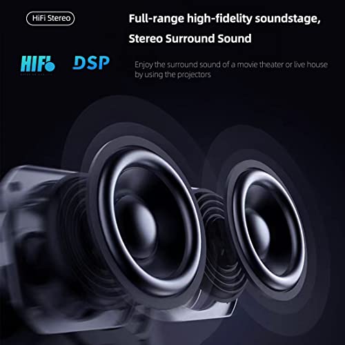 Projector Self-Lifting, Independent 5W * 2 Dual Audio, Projector 3D All-In-One, Perfect For Outdoor Projection, Support 4K Projector Decoding, Hd 5000L (Space Gray) #TOP4