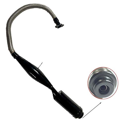 CVCVZNB For 80cc gaz vélo Moteur Noir Moteur Viper tuyau flexible Silencieux Système d'échappement de moto Cover
