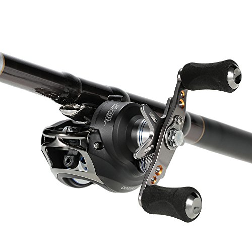 Festnight LMA200 10 + 1BB rolamentos mão direita isca Casting pesca carretilha alta velocidade 6.3:1