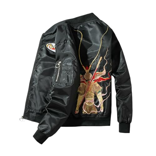 Manteau de baseball brodé homme veste d'automne hiver ample et épaisse