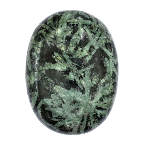 Image of Amazing Gemstone Flower Stone Crystals and Healing Stones - Large Palm Stone Crystals Piedra - Crystal for Good Luck,Balanced Positive Energy,Meditation - Unique Stocking Stuffers and Birthday Gifts