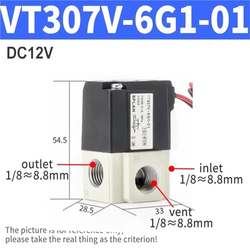 Électrovanne à vide régulation précise VT307 contre les pertes de pression - 3