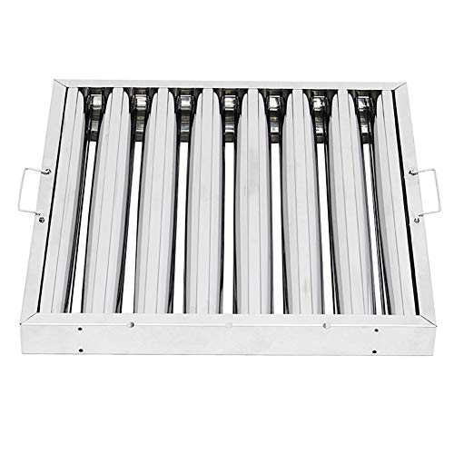 6x Grease Baffle Filter Canopy Extraction Stainless Steel Kitchen Hood