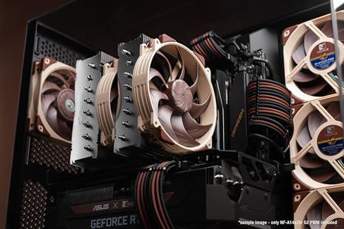 Noctua Nf-A14X25R G2 Pwm, Ventola A Telaio Rotondo Da 140 Mm, 4-Pin (Marrone) - 6