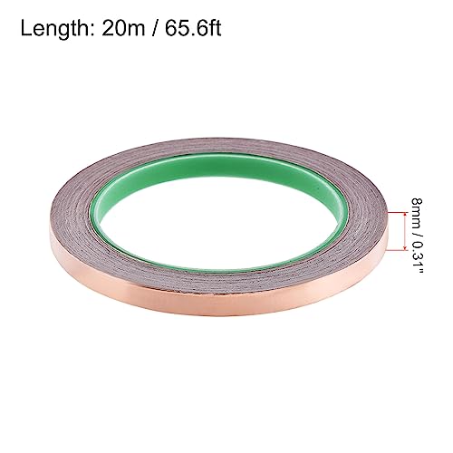 Image of Copper Foil Tape Conductive Adhesive Double Sided, [for EMI Shielding, Stained Glass, Paper Circuits, Grounding] - 5 /16 inch /66ft