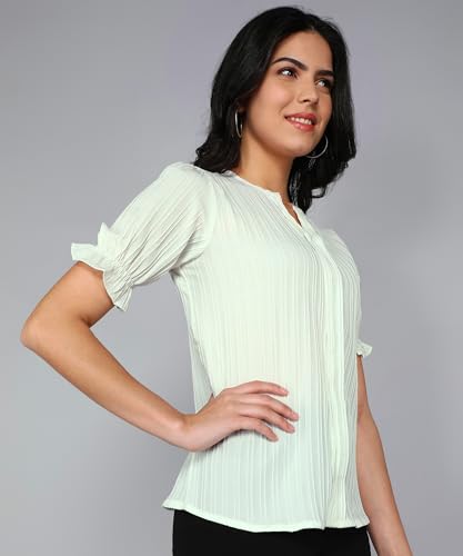Image of Stylistico Summer Puff Half Sleeve Formal Top for Office wear Women Short Tops for Party Stylish Western Top Casual top for Womens Tops for Jeans
