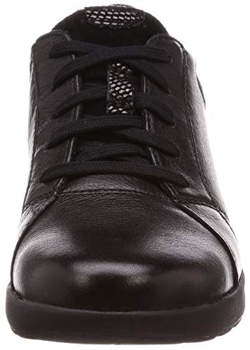 Clarks Un Adorn Lace, Zapatos de Cordones Derby Mujer, Negro (Black Combi-), 38 EU