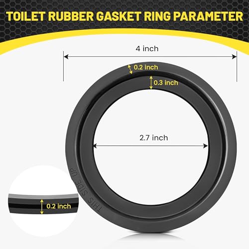 Image of Oyviny Replaces 385311658 RV Toilet Flush Ball Seal for Dometic 300 310 320 Toilet, RV Camper Toilet Seal Gasket Replacement Solve The Leakage Problem, 2 Pack
