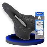 ALPENSATTEL® Ergonomischer Fahrradsattel Sport PRO [3D Memory Foam] - Fahrrad Sattel für Damen & Herren - Atmungsaktives Material für ideale Druckverteilung - Universelle Sattelhaltung für jedes Rad