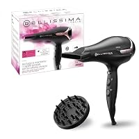 Bellissima Imetec K9 Hair Dryer 2300-2300W, Including Diffuser for Curls and Concentrator. Ionic Hair Dryer with 8 Air and Temperature Combinations and Cold Air Blow