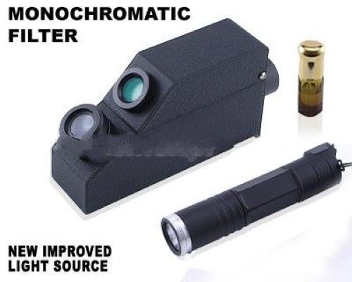 External Monochromatic Yellow Light Gem Refractometer, + 1.80 RI Oil, Gemological. GIA Tools