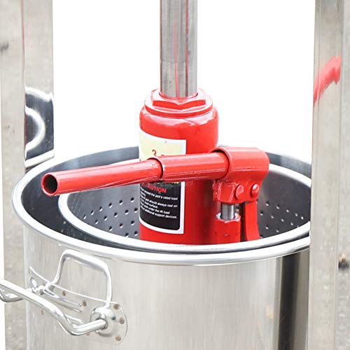 Botaidahong 12L Fruit Press Crusher Grinder With Hydraulic Jack For Wine Making Hydraulic Jack Kitchen Tool Heavy Duty Full Stainless Steel Wine/Cider Press With Hydraulic Jack Aid #TOP7