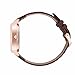 WRISTOLOGY Charlotte Lines Womens Watch Rose Gold Petite Ladies Brown Leather Strap Band