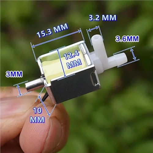 Mini valve électrique 10mm CC 5V 6V pour un contrôle précis des microfluides - 6