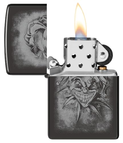 Encendedor Zippo de bolsillo negro brillante miniatura 3