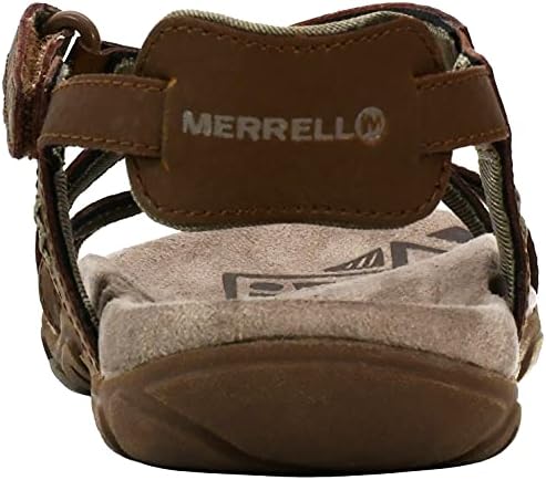 Merrell Women's Sandspur Rose Leather Sandal, Dark Earth, 7 M US | Image 2