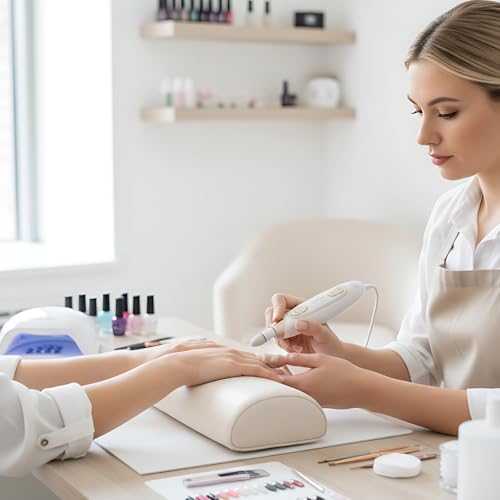Torno de uñas para uñas gruesas recargable y portátil con 8 brocas 4