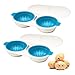 MHLYY Cazador Furtivo de Huevos Microondas, Cocedor de Huevos al Horno de Tazas Dobles Antiadherente Utensilios de Cocina para Tortillas Cocina hogar Separador de Clara de Huevo