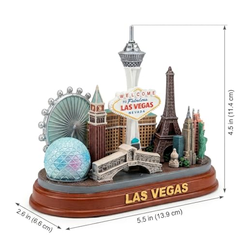Estatua Miniatura Skyline de Las Vegas 5.5 pulgadas miniatura 2