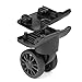 Zoofen Replacement Luggage Wheel W149-2 Suitcase Repair Spinner Wheels with Dual-Wheel Luggage Accessories（W149-2，2pcs）