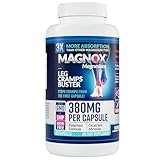 MAGNOX® Magnesium Supplement for Muscle & Leg Cramps at Night Clinically Tested & Proven to Have 3X More Absorption 380mg Magnesium Oxide for Restless Legs Syndrome (120 Caps)