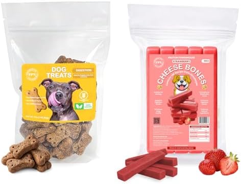 Himalayan Strawberry Cheese Dog Chews Small 5 Bar with Vegan Digestion Dog Treats 7 oz | Long Lasting Cow Milk Digestion Chews & Plant Based Oral Health Dog Treat Combo image 5