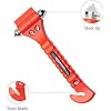 Amazon Basics Emergency Escape Tool, Window Breaker and Seatbelt Cutter, Car Safety Hammer with Protective Bracket, Bright Orange, 2 Pack, SW-835