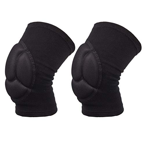 Image of Electomania 1 Pair Knee Pads Thick Sponge Collision Avoidance Kneeling Kneepad Outdoor Climbing Sports Riding Protector Protection (Black)