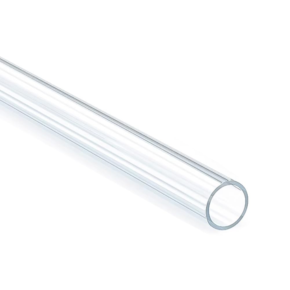Plastic Pipe Clear Rigid Outer diameter16mm-20mm WT1mm-5mm Length500mm for Water Drainage Lighting Decoration(18mm*1mm)