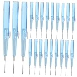 MAGICLULU 60 Stück Interdental Reinigungsbürsten Zahnseide Werkzeug Zahnstocher Zahnstocherbürste Konisches Interdental Reinigungswerkzeug Zahnseide Hilfe Mund Flosser Himmelblau