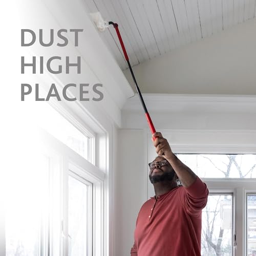 O-Cedar Flex & Catch Heavy Duty Dusting Kit with 3 Disposable Duster Refills | Extendable 3 Ft Handle with Stay-On Duster Hook | Traps 3X More Dust Than Feather Dusters - image 6