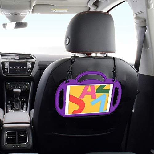 LEDNICEKER Kids Case for New iPad 10.2 2019 with Shoulder Strap - Toddler Shockproof Lightweight Handle Friendly Kids Stand Case for iPad 10.2 inch 7th Generation Latest Model - Purple