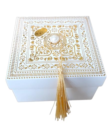 boite à gâteau forme cadeau pour mariage ou baptême x25 (Doré)