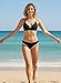 LIZENS Women's High Waist Bikini Set Quick Dry Sexy Swimwear Fashion Two-Piece Swimsuit (US, Alpha, Medium, Regular, Regular, Black)