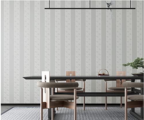 Papier peint gris clair intissé 3D masque les défauts des murs du salon