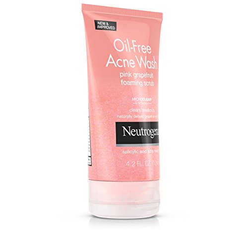 Neutrogena Oil-Free Acne Wash Pink Grapefruit Foaming Scrub, 4.2 Fl Oz #TOP1