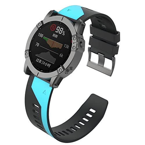 Correa de silicona de liberación rápida para Garmin Fenix 6 6X Pro 5X Easyfit Agate 4