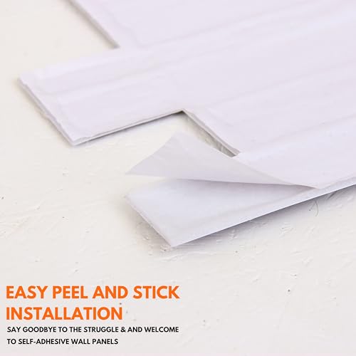 3D Wall Panels Self Adhesive - 4 Sheets Covering 1.84 sqm | 19.84 sqf - PVC Wall Cladding Panels | Stone Cladding Effect | Easy Peel & Stick | Natural Grey Rock Stone Design