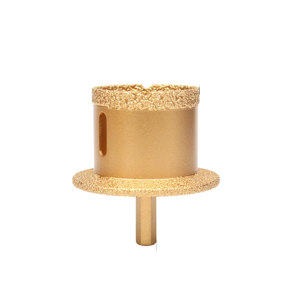 Dimeiyan One Color Diamond Core Hole Cutter, Bit Triangular Handle Brazed For Tile Marble Porcelain Washbasin 35-114Mm(45 65Mm)