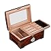 WYFDC Cigar Humidor Desktop umidificatore, idratante Box, Legno di Cedro Cigar Box, Scatola di sigari, Fumo Sigaro Cabinet (Dimensione: 35x23.8x16cm)