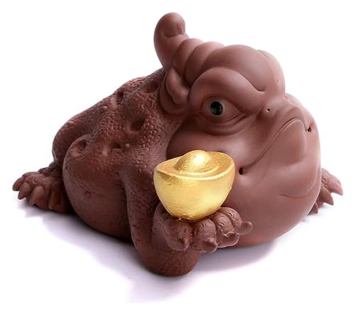 Statue de la Richesse crapaud de fortune Feng Shui décoration table et bureau