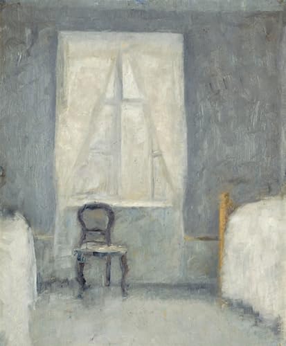 Peinture poster art mural Sovekammer Vilhelm Hammershoi affiche graffiti décoration maison