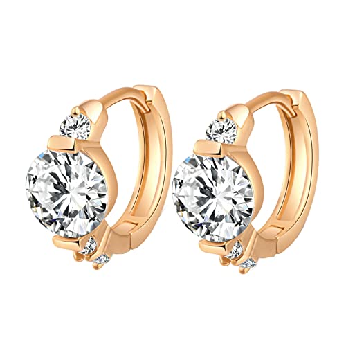 Boucles d'oreilles Moissanite et Or 14K, l'Éclat du Luxe