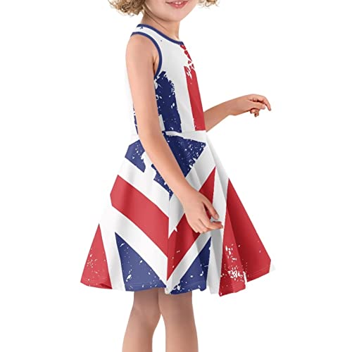 Coloranimal Girl Sleeveless Midi Dresses A Line Twirly Skater Dresses for 3-16 Age3