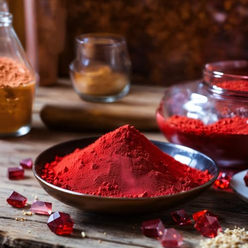 Image of Herbal and Organic Holi Colors | Eco Friendly | Red Color 300gm | Natural and Skin-Friendly Gulal | Handmade and Non-Toxic | Holi Ke Rang | Holi Celebration | Stain Free